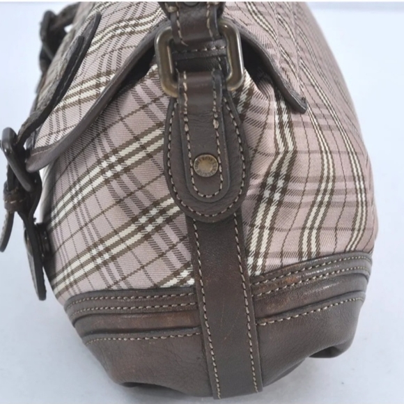 Authentic Buberry Blue label check 2 way Crossbody bag, Good! - Picture 5 of 15